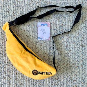 🍌 A bathing ape bape baby Milo kids banana crossbody bag kawaii